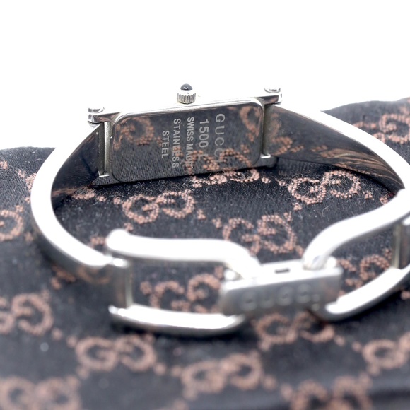 Gucci Horsebit White Gold Plated Watch - Picture 6 of 11